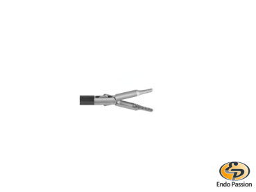 Dolphin grasping forceps with spoon, double action